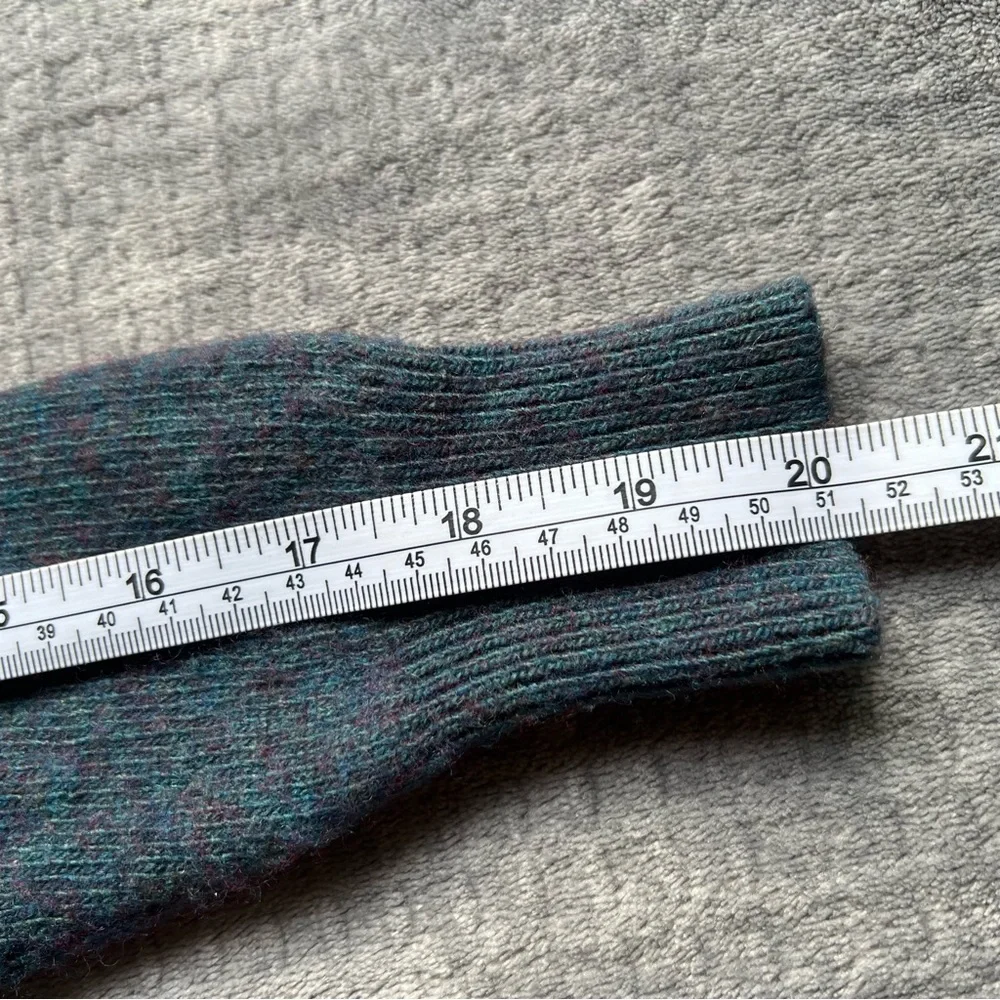 J. Crew Crewcuts Merino Wool Blend Elbow Patches Green Sweater Pullover Sz 14_8